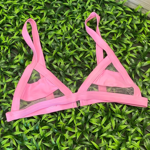👙NWT Bikinishe Pink 2 piece sexy triangle bathing suit. - Picture 6 of 8